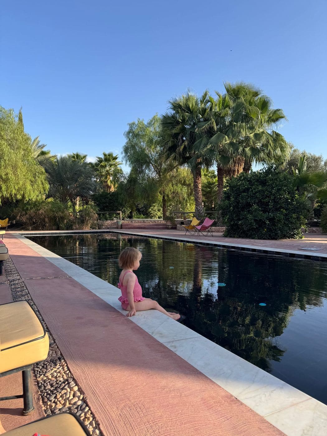 By the pool at Beldi Country Club, Marrakech