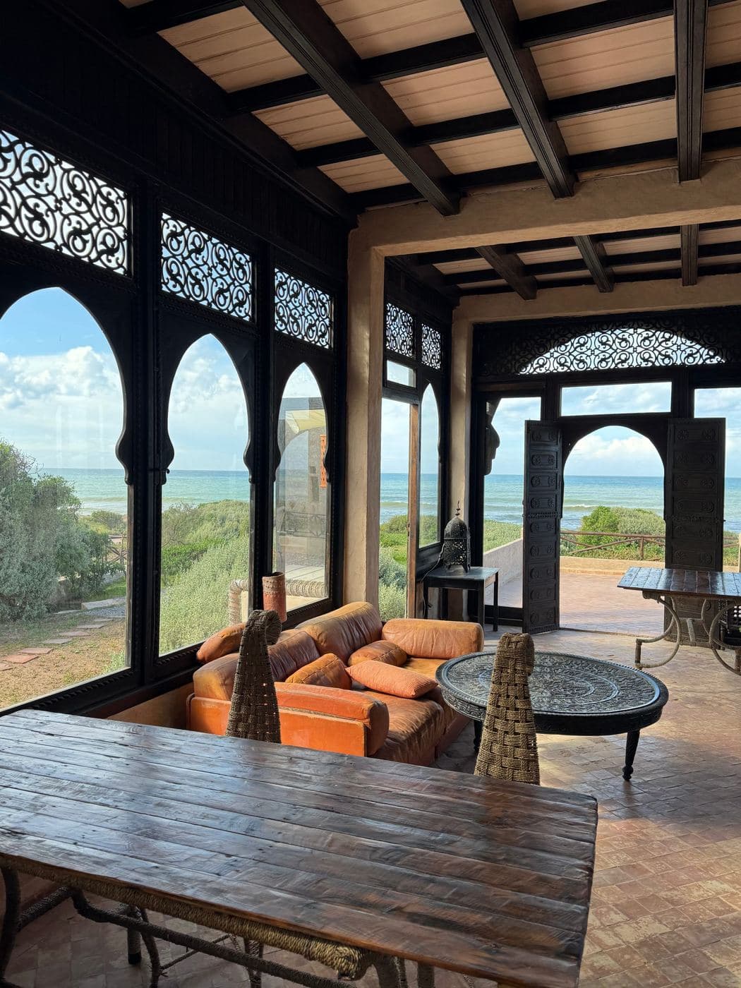 The lounge pavilion at Dar Danse, photographed by Christian